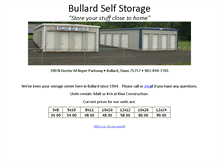 Tablet Screenshot of bullardstorage.com